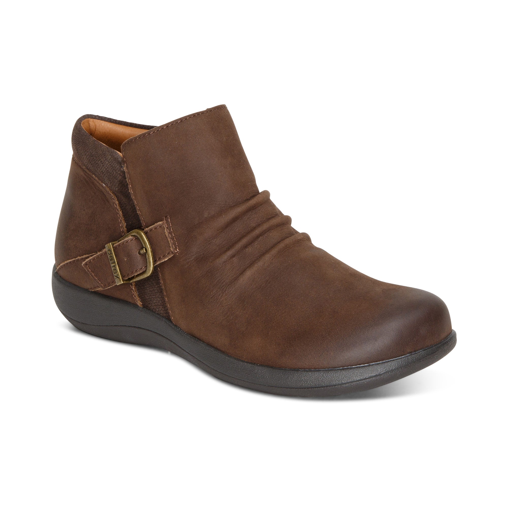 Aetrex Luna Ankle Boot Dark Earth