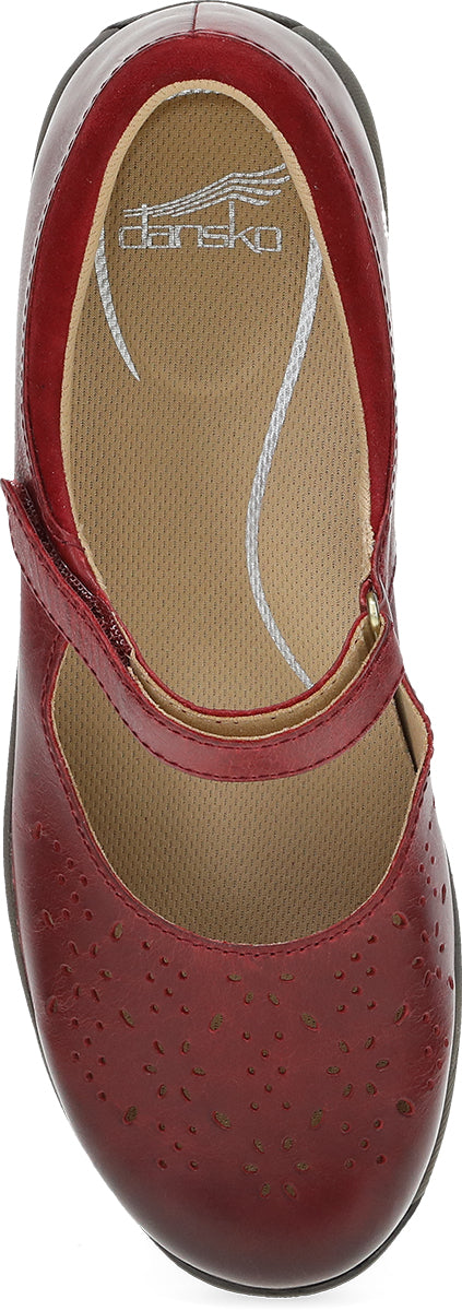 Dansko Stacy Waxy Burnished Red