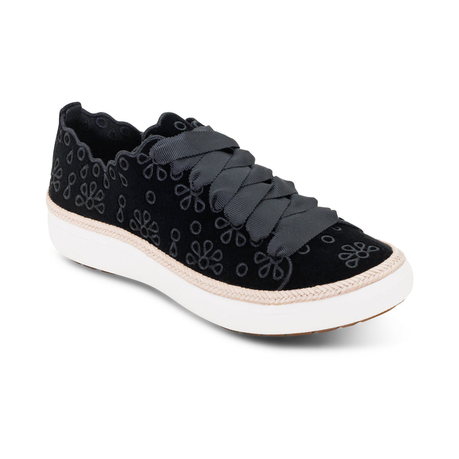 Aetrex Women's Charlotte Black Velvet - CA720