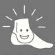 icon of foot with smily face
