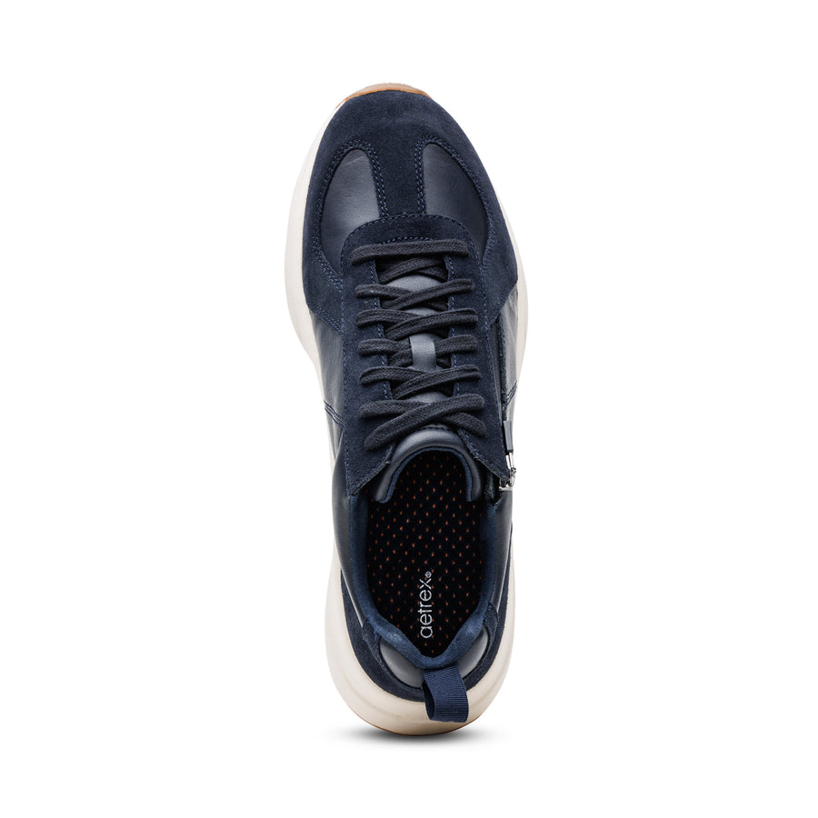 Aetrex Miles Lace Up Navy