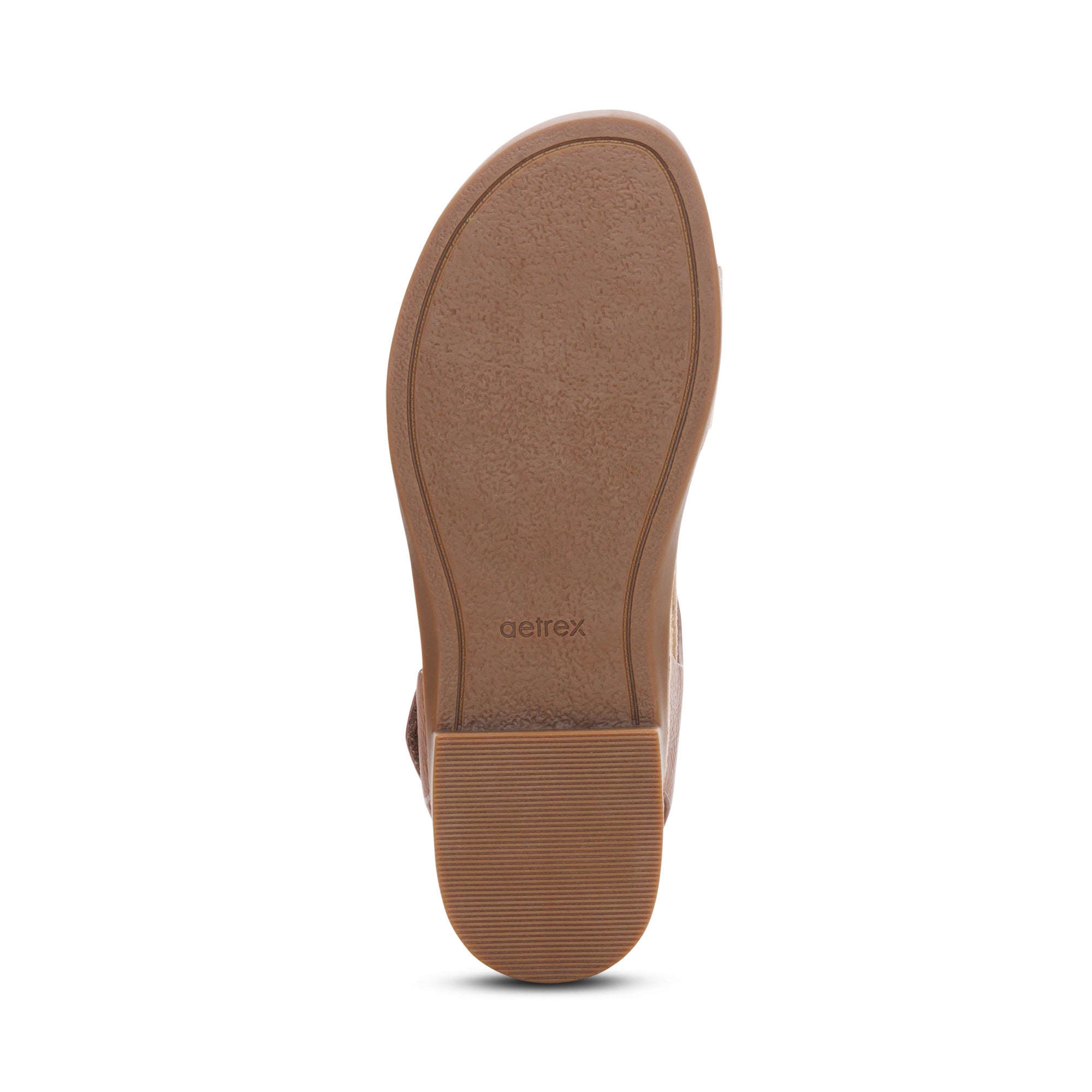 Aetrex Claire Quarter Strap Sandal Taupe Multi