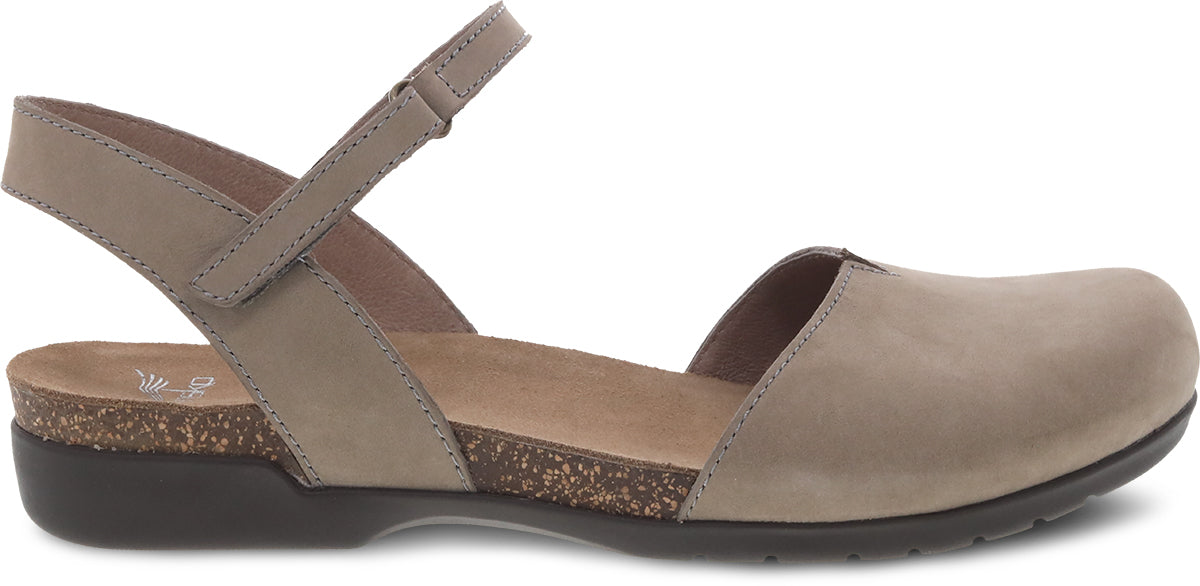 Dansko Rowan Taupe Milled Nubuck