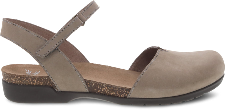 Dansko Rowan Taupe Milled Nubuck