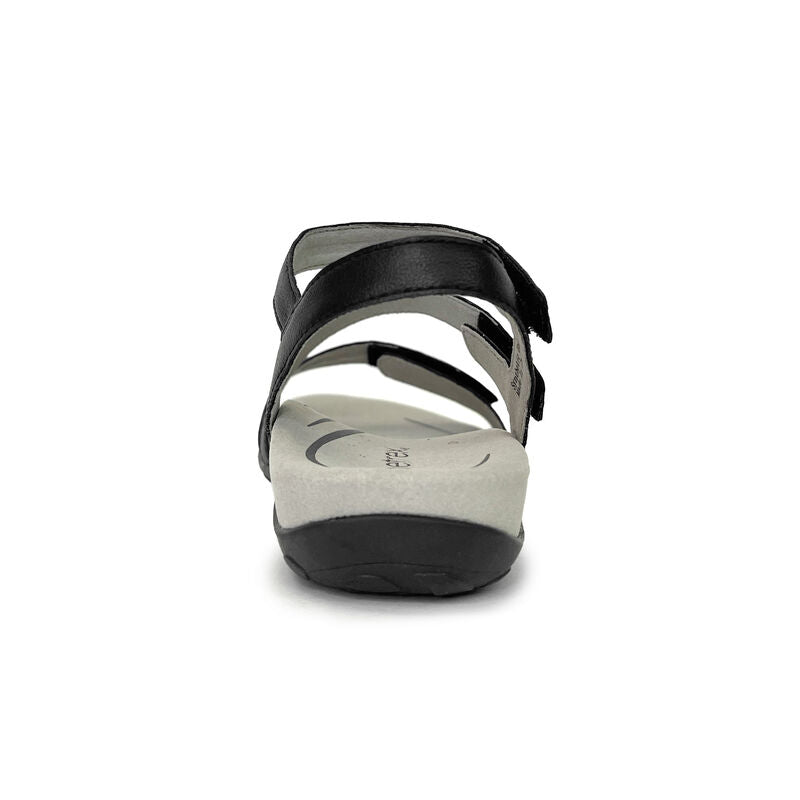 Aetrex Gabby Adjustable Quarter Strap Sandal Black Multi