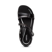 Aetrex Jess Quarter Strap Black