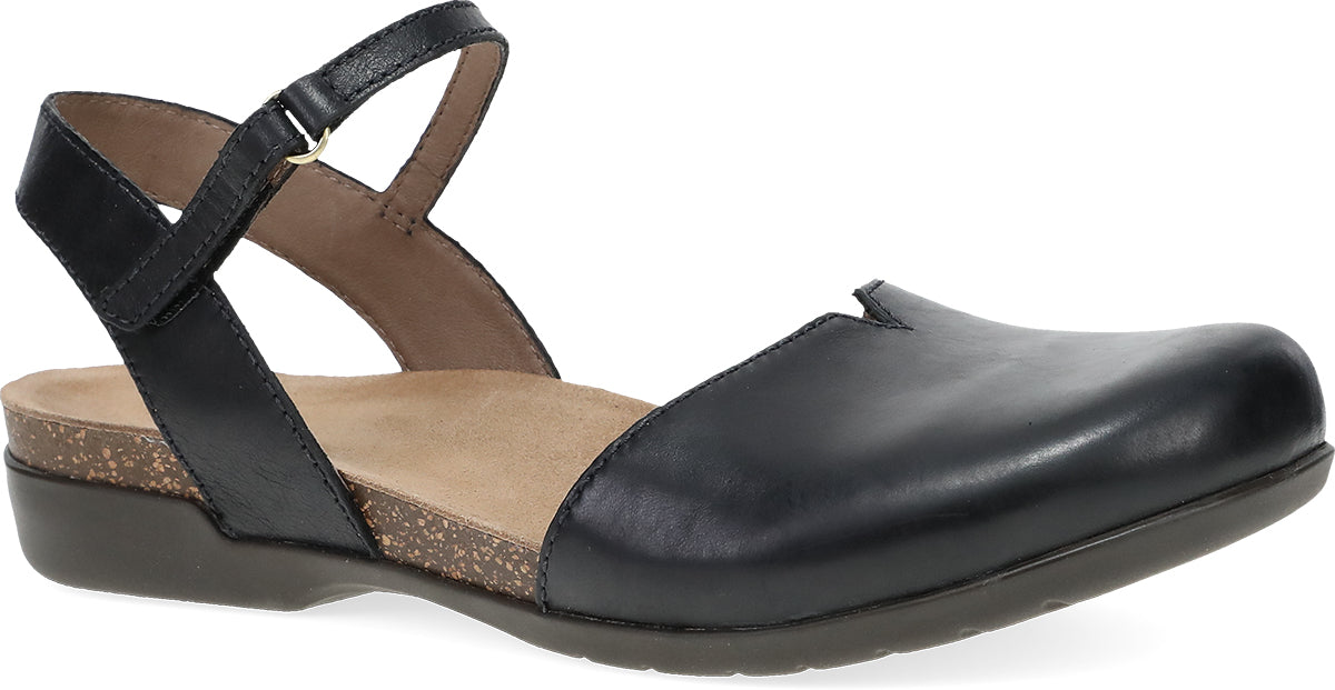 Dansko Rowan Black Waxy Burnished