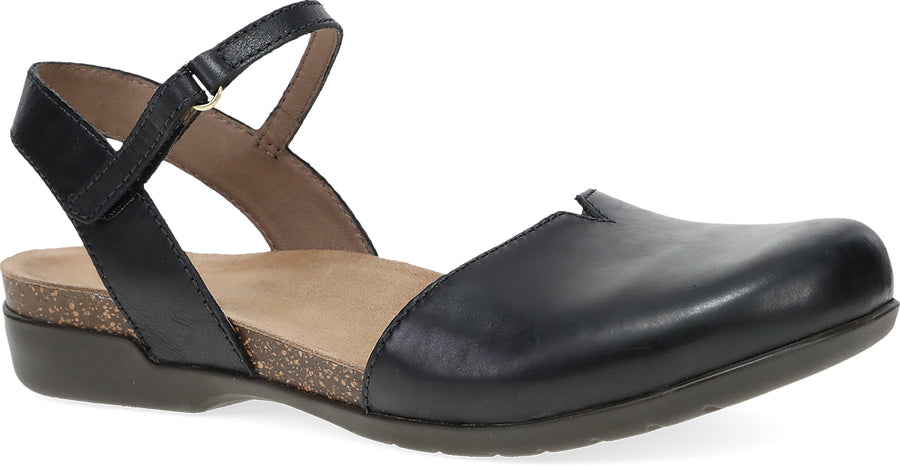Dansko Rowan Black Waxy Burnished