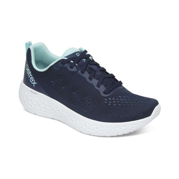 Aetrex Danika Arch Support Sneakers Navy