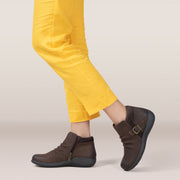 Aetrex Luna Ankle Boot Dark Earth