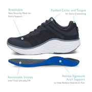 Aetrex Chase Arch Support Sneakers White