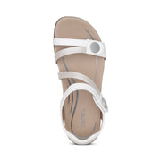 Aetrex Jess Quarter Strap White