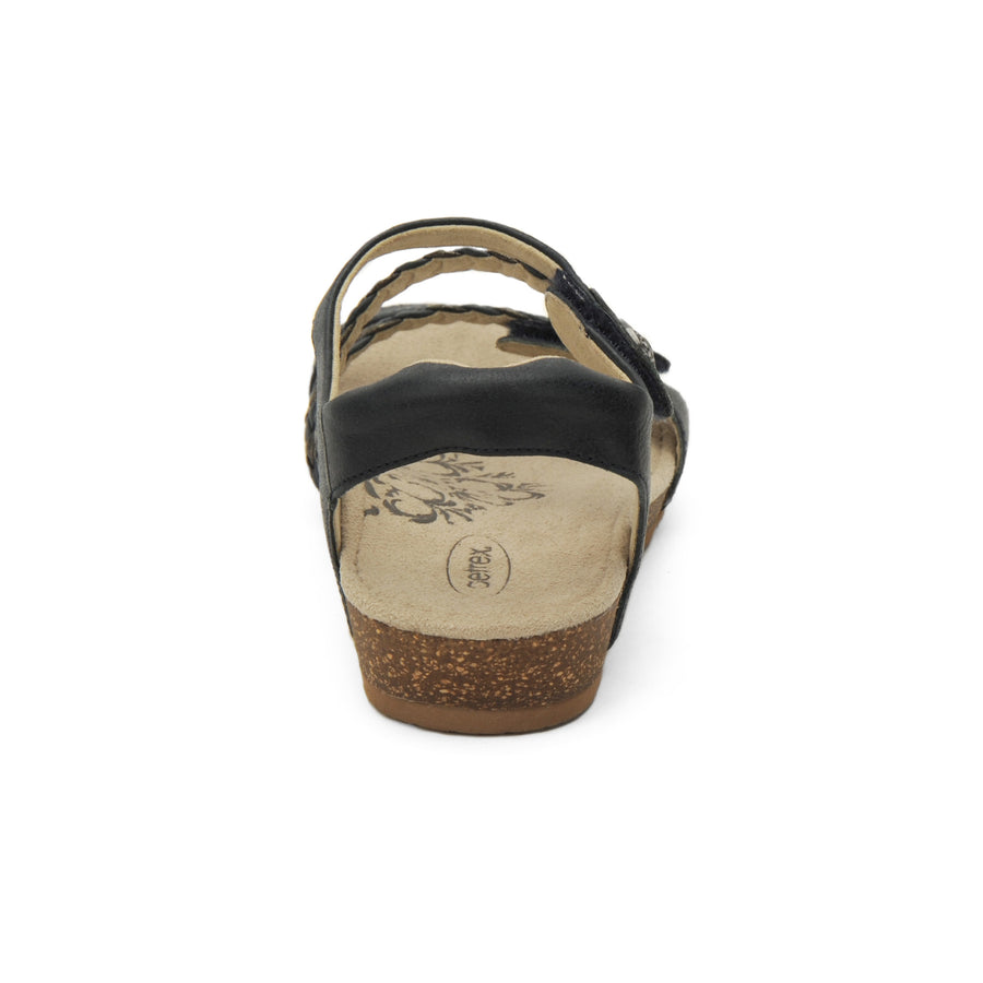 Aetrex Jillian Braided Quarter Strap Navy