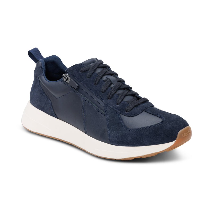 Aetrex Miles Lace Up Navy