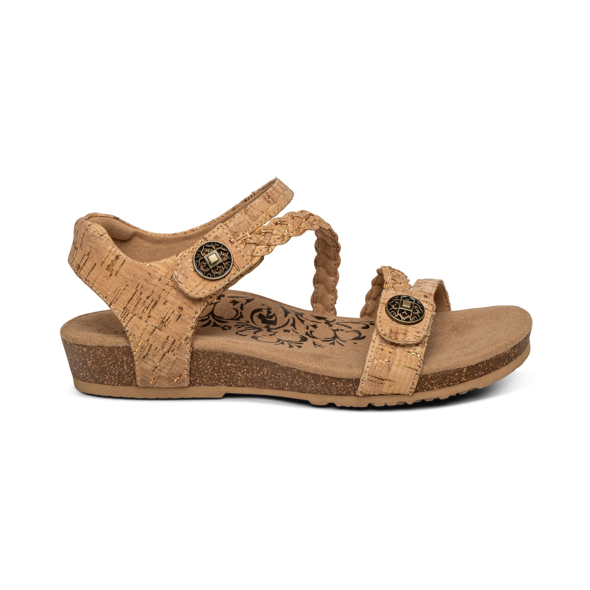 Aetrex Jillian Quarter Strap Cork