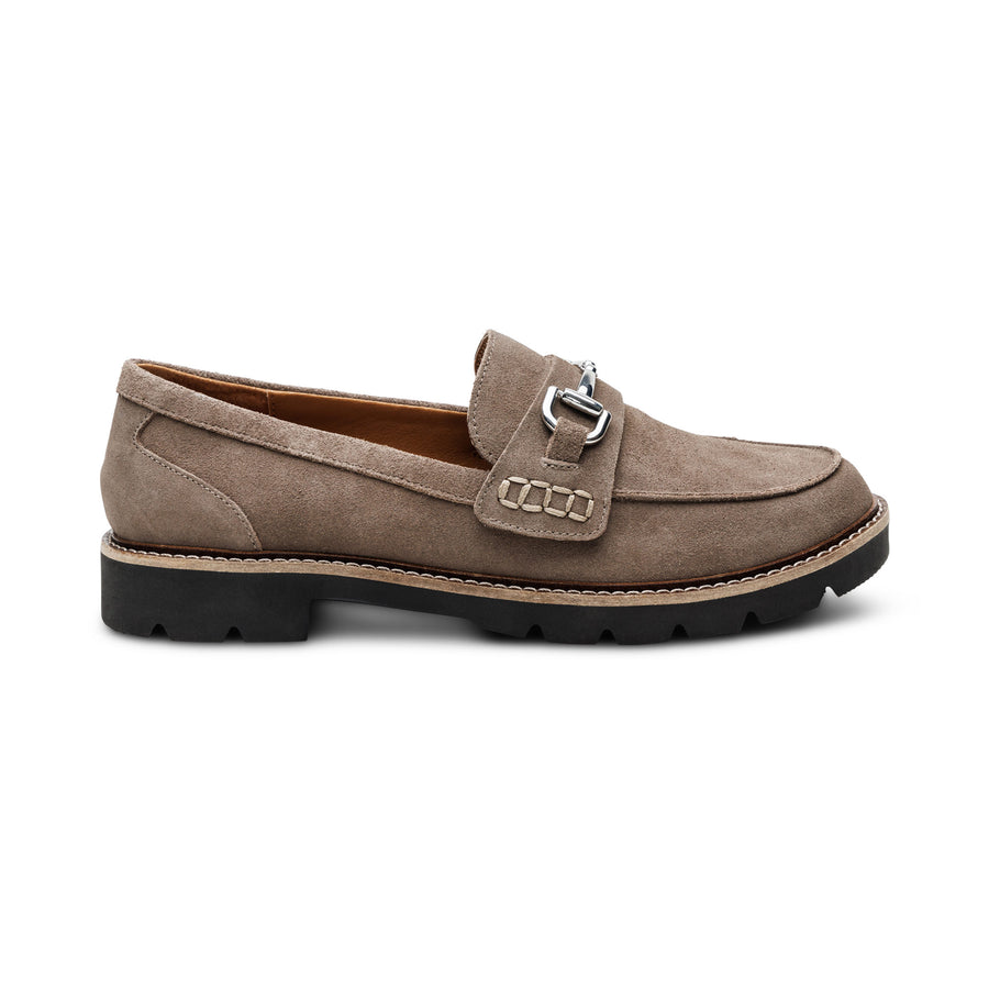 Aetrex Collette Loafer Taupe Suede