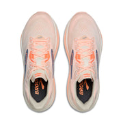 Brooks Women's Ghost 18  Star White/Cyber Peach/Grey