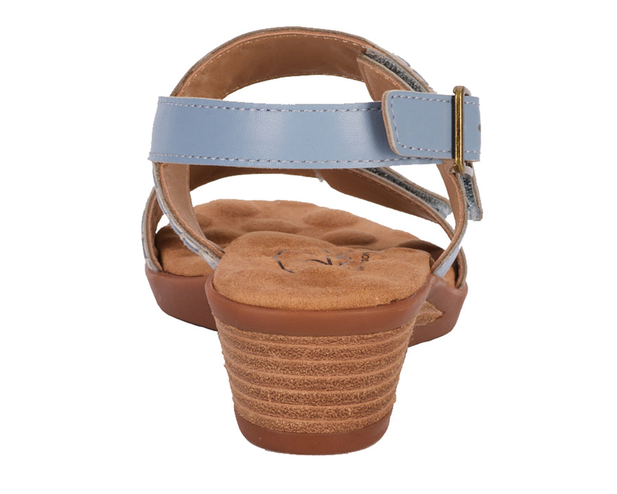 Ros Hommerson Kateri Faded Denim Leather