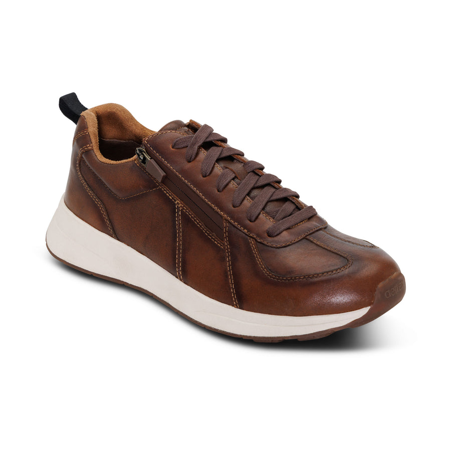 Aetrex Miles Lace Up Cognac