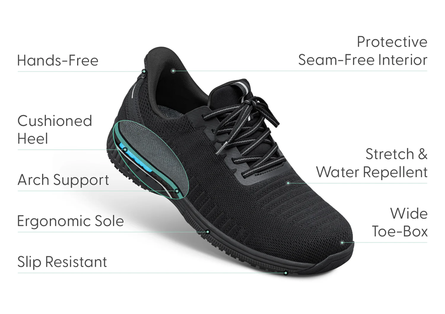 Orthofeet Navigate Hands Free Black