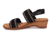 Ros Hommerson Kateri Black Leather/Suede (MSRP $120)