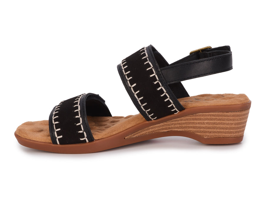 Ros Hommerson Kateri Black Leather/Suede (MSRP $120)