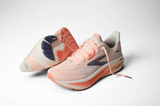 Brooks Women's Ghost 18  Star White/Cyber Peach/Grey