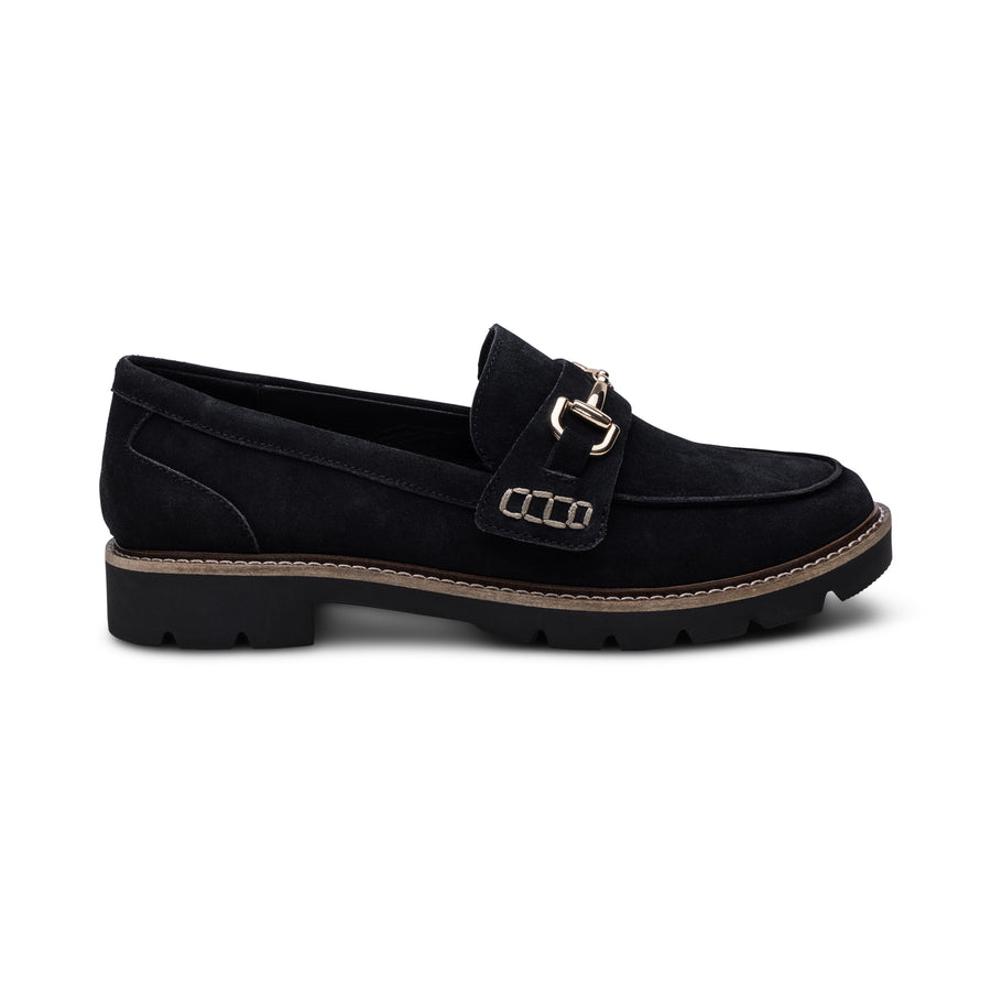 Aetrex Collette Loafer Black Suede