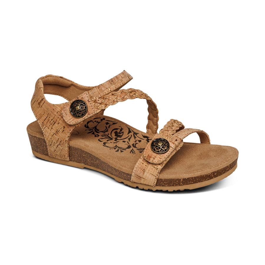 Aetrex Jillian Quarter Strap Cork