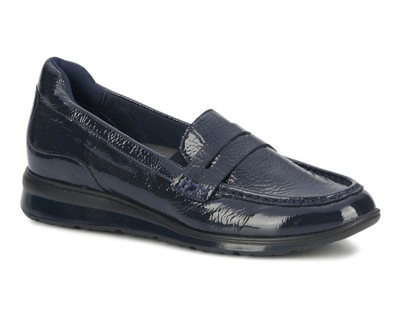 Ros Hommerson Dannon Navy Crinkle Patent