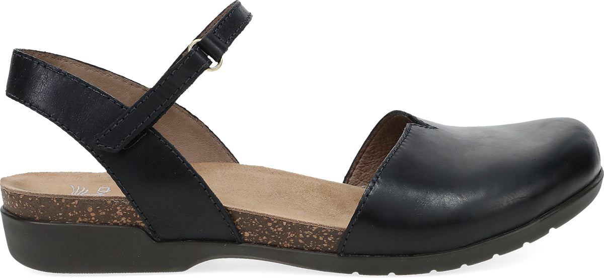 Dansko Rowan Black Waxy Burnished
