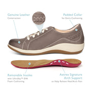 Aetrex Dana Oxford Warm Grey