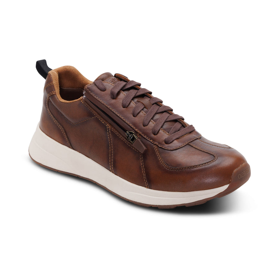 Aetrex Miles Lace Up Cognac