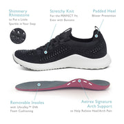 AETREX CARLY SPARKLE BLACK
