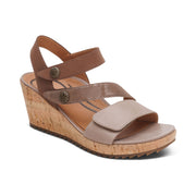 Aetrex Madelyn Wedge Taupe Multi