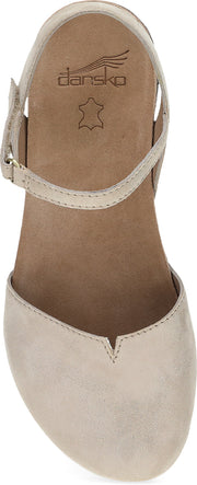 Dansko Rowan Suede Beige Sparkle