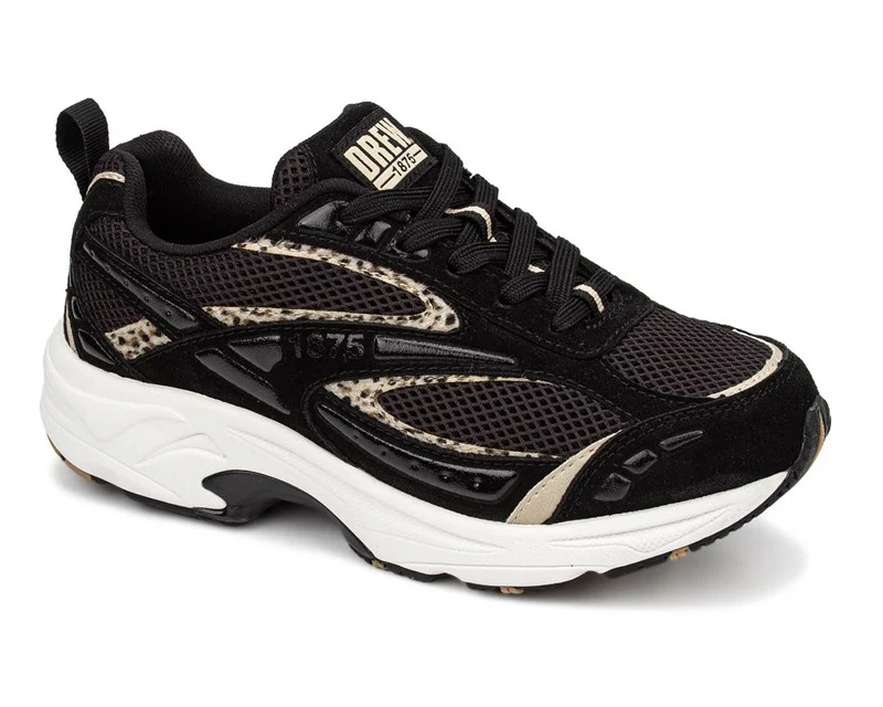 Drew Women's Fiona Black Leopard Combo