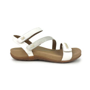 Aetrex Gabby Adjustable Quarter Strap Sandal White