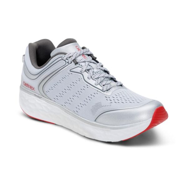 AETREX CHASE ARCH SUPPORT SNEAKERS SILVER